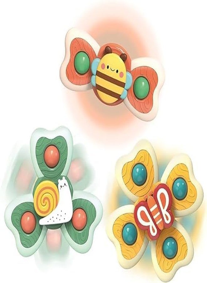 SHIVAARO 3 PCS Insect Suction Cup Bath Toy: Fun and Educational Bath Time Entertainment for Baby Boys and Girls - Image 1